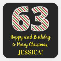 Alles Gute zum 63. Geburtstag & Frohe Weihnachten,