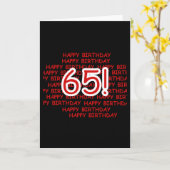 Alles Gute zum 65. Geburtstag Karte (Gelbe Blume)