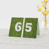 Alles Gute zum 65. Geburtstag! Karte (Gelbe Blume)