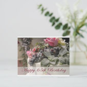 Alles Gute zum 65. Geburtstag Postkarte (Stehend Vorderseite)