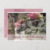 Alles Gute zum 65. Geburtstag Postkarte (Vorne/Hinten)