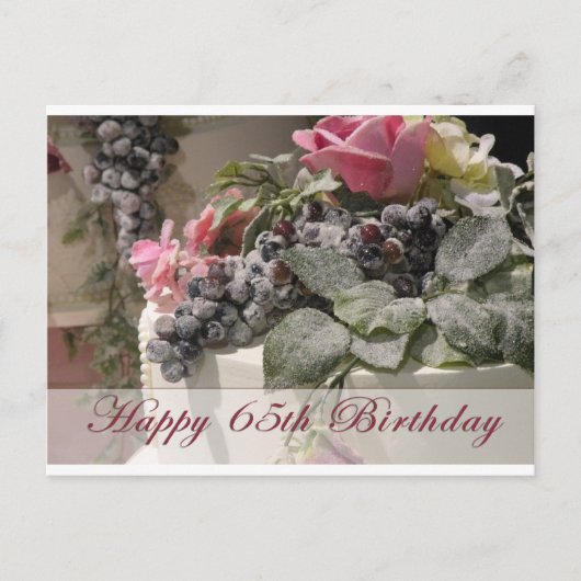 Alles Gute zum 65. Geburtstag Postkarte (Vorderseite)