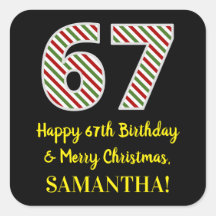 Alles Gute zum 67. Geburtstag & Frohe Weihnachten,