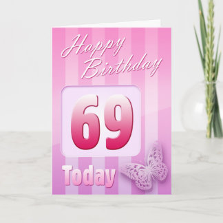 Alles Gute zum 69. Geburtstag Großmutter Mama-Tant Karte