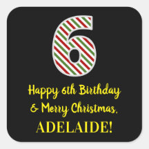 Alles Gute zum 6. Geburtstag & Frohe Weihnachten, 