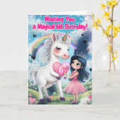 Alles Gute zum 6. Geburtstag Karte (Gelbe Blume)