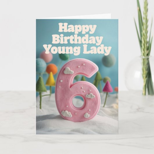 Alles Gute zum 6. Geburtstag Karte (Vorderseite)