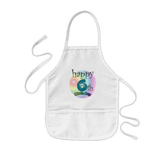 Alles Gute zum 6. Geburtstag Kinderschürze (Vorne)