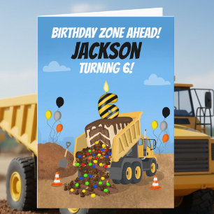Alles Gute zum 6. Geburtstag Kipper Karte