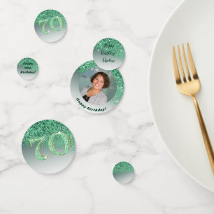 Alles Gute zum 70. Geburtstag Chic Falling Green G Konfetti