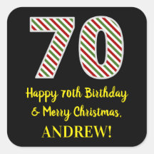 Alles Gute zum 70. Geburtstag & Frohe Weihnachten,