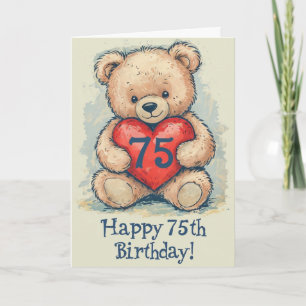 Alles Gute zum 75. Geburtstag Karte