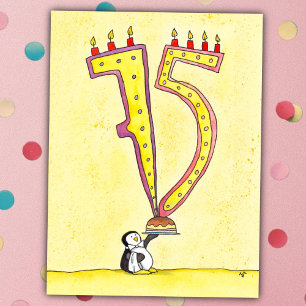 Alles Gute zum 75. Geburtstag Karte von Nicole Jan