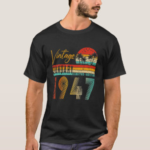 Alles Gute zum 75. Geburtstag Vintage Januar 1947 T-Shirt