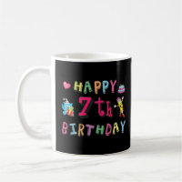 Alles Gute zum 7. Geburtstag. 7 Jahre alt.