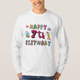 Alles Gute zum 7. Geburtstag. 7 Jahre alt. T-Shirt