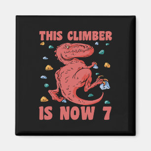 Alles Gute zum 7. Geburtstag 7-jähriger Kletterer Magnet