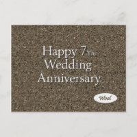 Alles Gute zum 7. Hochzeitsanfang Wolle
