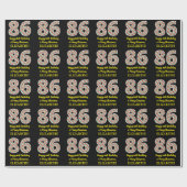 Alles Gute zum 86. Geburtstag & Frohe Weihnachten, Geschenkpapier (Flach)