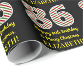 Alles Gute zum 86. Geburtstag & Frohe Weihnachten, Geschenkpapier (Rolleneckpunkt)