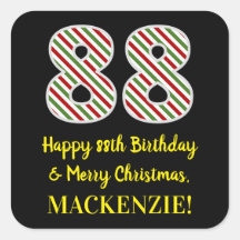 Alles Gute zum 88. Geburtstag & Frohe Weihnachten,