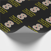 Alles Gute zum 8. Geburtstag & Frohe Weihnachten,  Geschenkpapier (Ecke)