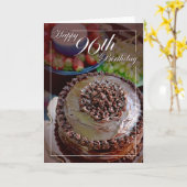 Alles Gute zum 96. Geburtstag Karte (Gelbe Blume)