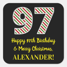 Alles Gute zum 97. Geburtstag & Frohe Weihnachten,