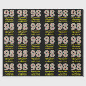 Alles Gute zum 98. Geburtstag & Frohe Weihnachten, Geschenkpapier (Flach)