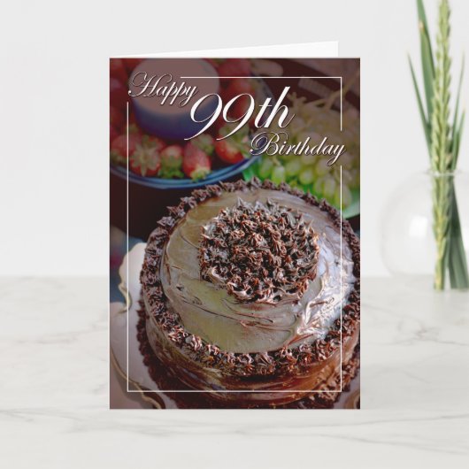 Alles Gute zum 99. Geburtstag! Karte (Vorderseite)