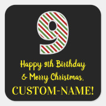 Alles Gute zum 9. Geburtstag & Frohe Weihnachten, 