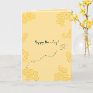 „Alles Gute zum Bienen-Tag!“ Bienen-Geburtstagskar Karte
