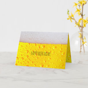 Alles Gute zum Biertag Personalisiertes benutzerde Karte