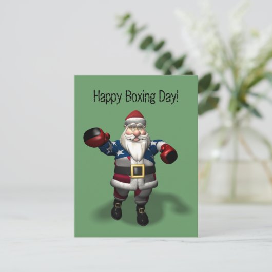 Alles Gute zum Boxtag! Postkarte (Stehend Vorderseite)