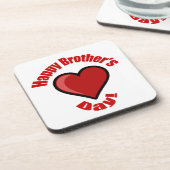 Alles Gute zum Brüdertag! Getränkeuntersetzer (Linke Seite)