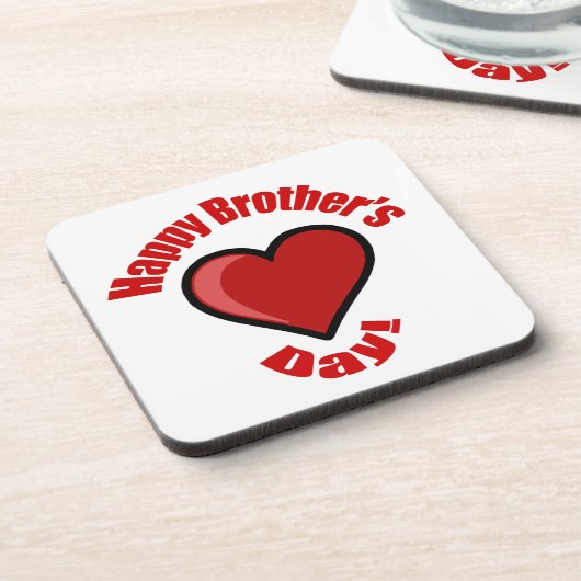 Alles Gute zum Brüdertag! Getränkeuntersetzer (Linke Seite)
