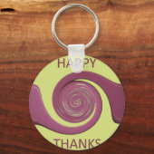 Alles Gute zum Erntedanken Text Art Design. Schlüsselanhänger (Vorderseite)