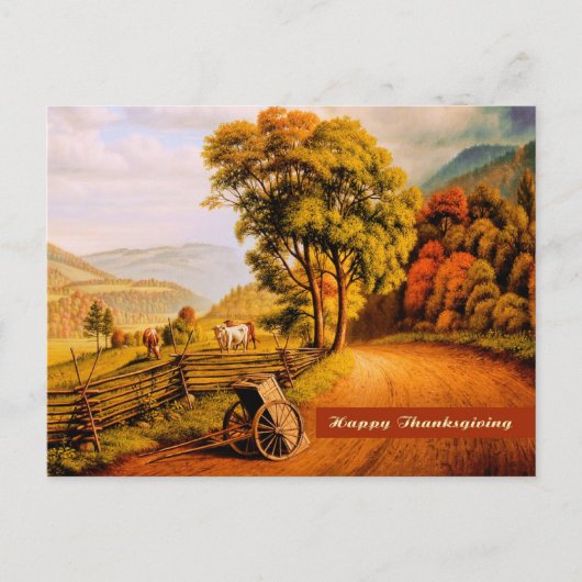 Alles Gute zum Erntedankfest. Fine Art Postkarte (Vorderseite)