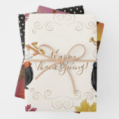 Alles Gute zum Erntedankfest! Friendsgiving JAZZ R Geschenkpapier Set (Beispiel)