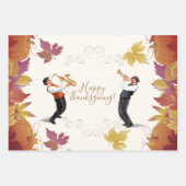 Alles Gute zum Erntedankfest! Friendsgiving JAZZ R Geschenkpapier Set (Vorderseite)