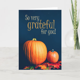 Alles Gute zum Erntedankfest für alle Pumpkins Feiertagskarte