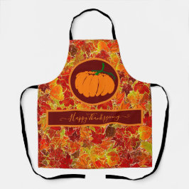 Alles Gute zum Erntedankfest! Glittery Maple Blätt Schürze