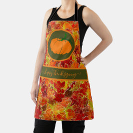 Alles Gute zum Erntedankfest! Glittery Maple Blätt Schürze