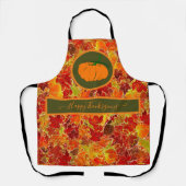 Alles Gute zum Erntedankfest! Glittery Maple Blätt Schürze (Vorderseite)