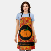 Alles Gute zum Erntedankfest! Glittery Maple Blätt Schürze (Getragen)