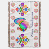 Alles Gute zum Erntedankfest. Polnische Blume. Decke (Vorderseite Vertikal)