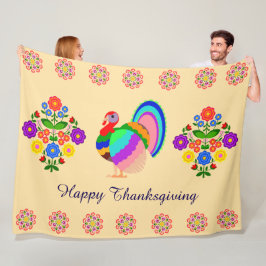 Alles Gute zum Erntedankfest. Polnische Blume. Fleecedecke