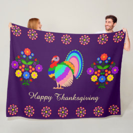 Alles Gute zum Erntedankfest. Polnische Blume. Fleecedecke