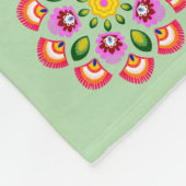 Alles Gute zum Erntedankfest. Polnische Blume. Fleecedecke (Ecke)