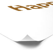 Alles Gute zum Erntedankfest! Türkei Poster (Ecke)